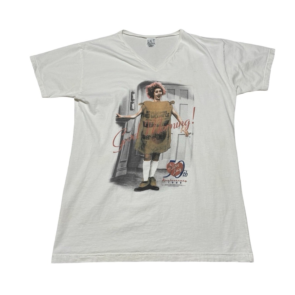 Vintage Y2K I LOVE LUCY 50th ANNIVERSARY T-Shirt Size One Size 23 x 33 (XLT)